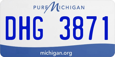 MI license plate DHG3871