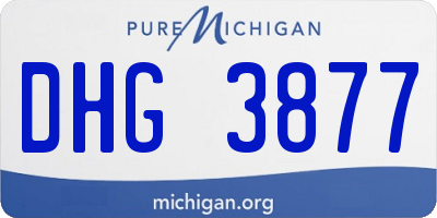 MI license plate DHG3877