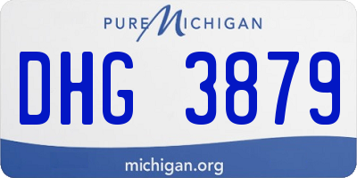 MI license plate DHG3879
