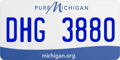 MI license plate DHG3880