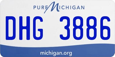 MI license plate DHG3886