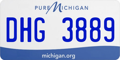 MI license plate DHG3889