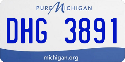 MI license plate DHG3891