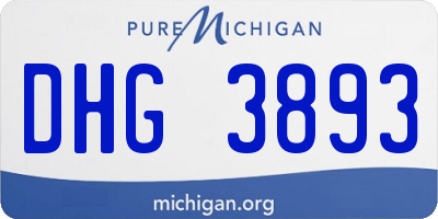 MI license plate DHG3893