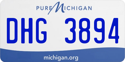 MI license plate DHG3894