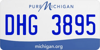 MI license plate DHG3895