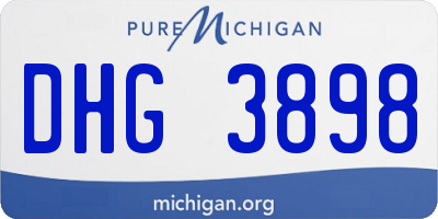 MI license plate DHG3898