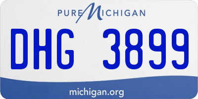 MI license plate DHG3899