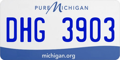 MI license plate DHG3903