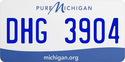 MI license plate DHG3904
