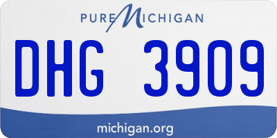 MI license plate DHG3909