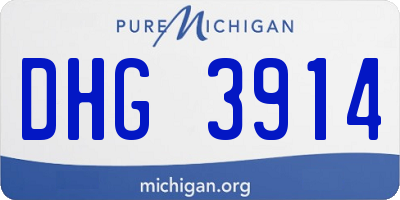 MI license plate DHG3914