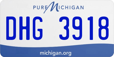 MI license plate DHG3918