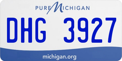 MI license plate DHG3927