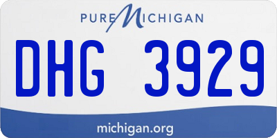 MI license plate DHG3929