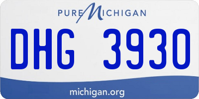 MI license plate DHG3930