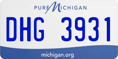 MI license plate DHG3931