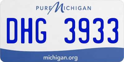 MI license plate DHG3933