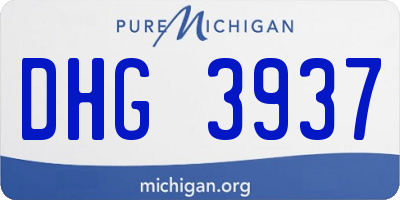 MI license plate DHG3937