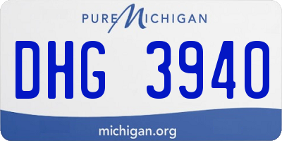 MI license plate DHG3940