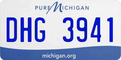 MI license plate DHG3941