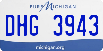 MI license plate DHG3943