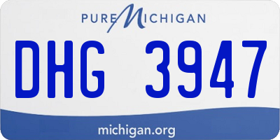 MI license plate DHG3947