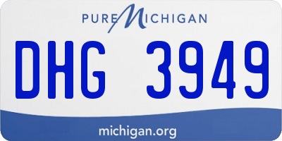 MI license plate DHG3949