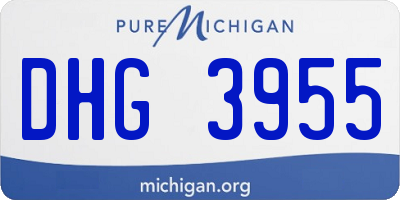 MI license plate DHG3955
