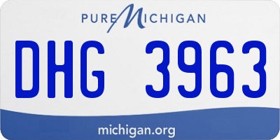 MI license plate DHG3963