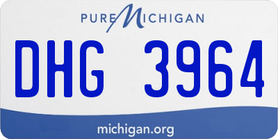 MI license plate DHG3964