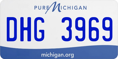 MI license plate DHG3969