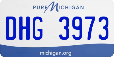 MI license plate DHG3973