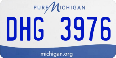 MI license plate DHG3976