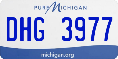 MI license plate DHG3977
