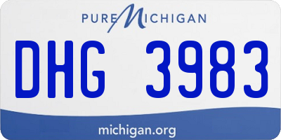 MI license plate DHG3983