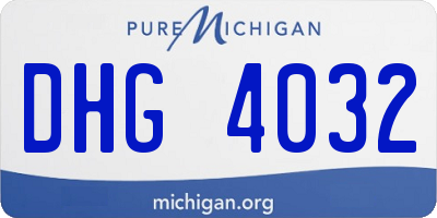 MI license plate DHG4032