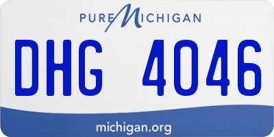 MI license plate DHG4046