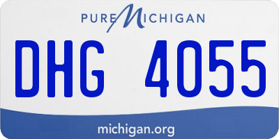 MI license plate DHG4055