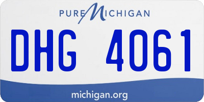 MI license plate DHG4061