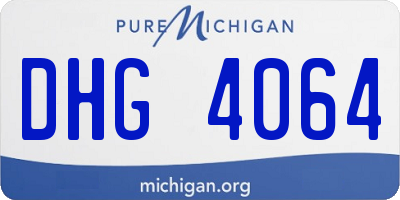 MI license plate DHG4064