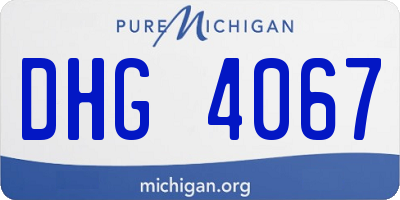 MI license plate DHG4067