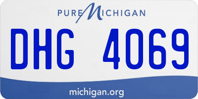 MI license plate DHG4069