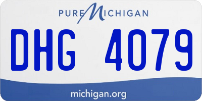 MI license plate DHG4079