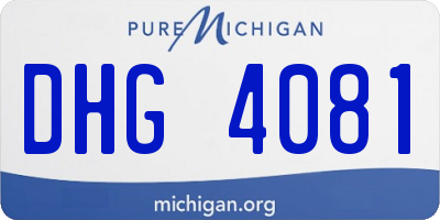 MI license plate DHG4081