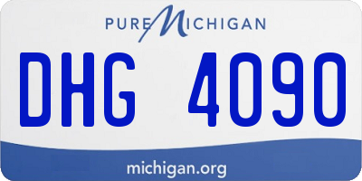 MI license plate DHG4090