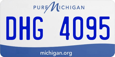 MI license plate DHG4095
