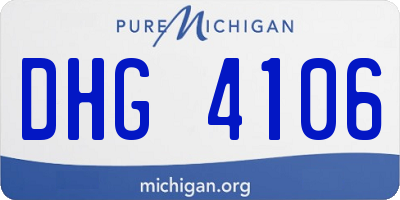 MI license plate DHG4106