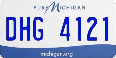 MI license plate DHG4121