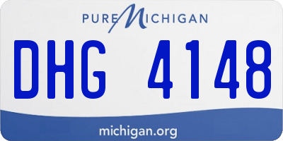 MI license plate DHG4148
